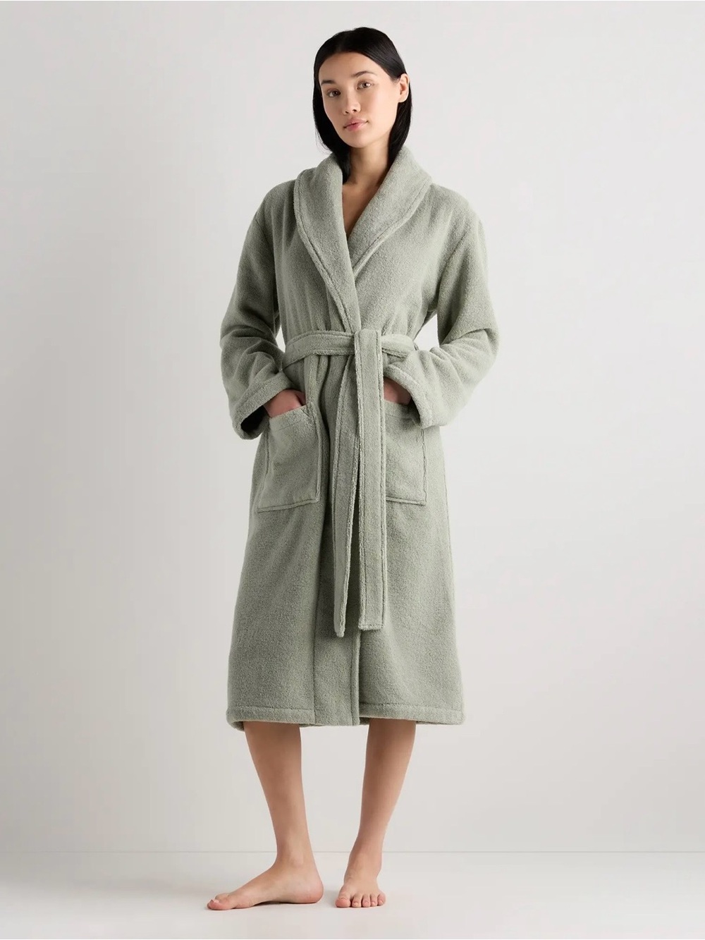 NWOT Quince Women’s Turkish Cotton Terry Robe Sage L